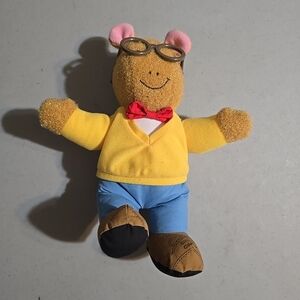 Kids Plush Toy with Glasses - Yellow and Blue